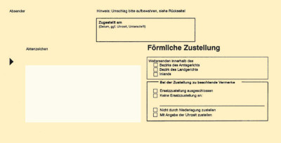 RNK Verlag Zustellungsumschlag, DIN lang, ohne Fenster, gelb