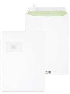 Enveloppe Envirelope blanche MAILmedia, C4, avec fenêtre, blanche