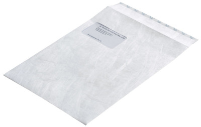 Tyvek Pochettes d'expédition C5, avec fenêtre, 55 g/m2,blanc