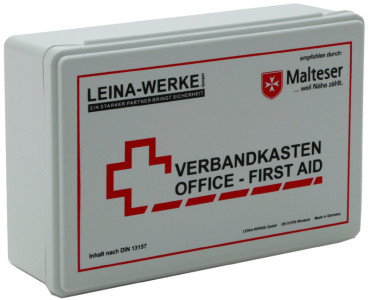 LEINA Betriebsverbandkasten Office, Inhalt DIN 13157, weiß