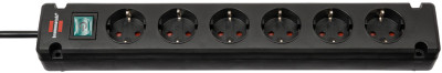 Multiprise Brennenstuhl Bremounta, 6 prises, noire