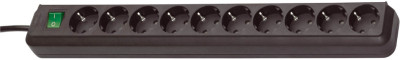 Multiprise Brennenstuhl « Eco-Line », 10 prises, gris clair