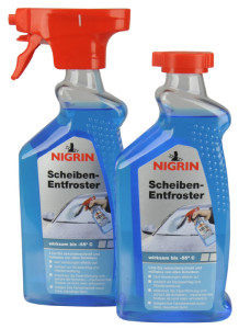 NIGRIN KFZ-Scheibenenteiser, 2 x 500 ml Pumpzerstäuber