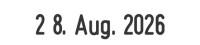 Tampon dateur Trodat 1010, taille d'impression : 4 x 26 mm, bleu Tampon dateur Trodat 1010, taille d'impression : 4 x 26 mm, bleu
