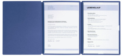 Chemise de candidature PAGNA « Spirit », DIN A4, en carton, bleu