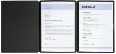 Chemise de candidature PAGNA « Spirit », DIN A4, en carton, noir