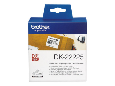 Brother : DK-CONTINUE LENGTH TAPE: 38MM THERMAL papier - WHITE 30.48M