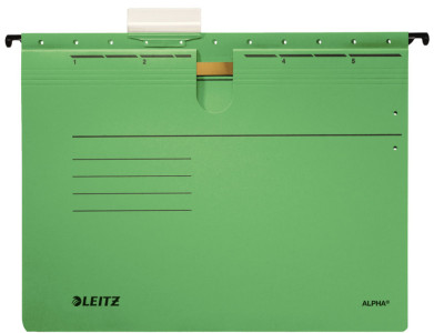 LEITZ ALPHA Hängehefter, A4, kaufmännische Heftung, blau