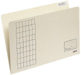 Classeur à insertion verticale LEITZ, impression quadrillée, chamois Classeur à insertion verticale LEITZ, impression quadrillée, chamois