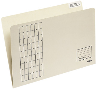 LEITZ Einfach-Einstellmappe, vertikal, Gitterdruck, chamois