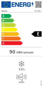 BOMANN Réfrigérateur VS 2185.1, acier inoxydable