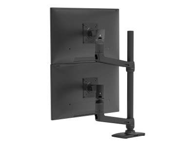 Ergotron : LX DUAL STACKING ARM TALL POLE MATTE BLACK