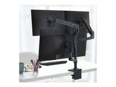 Ergotron : LX DUAL STACKING ARM extension et COLLAR kit MATTE BLACK