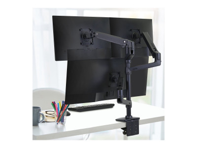 Ergotron : LX DUAL STACKING ARM extension et COLLAR kit MATTE BLACK