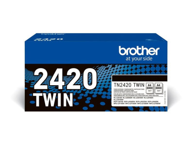 Brother TN-2420TWIN Pack de deux cartouches de toner noir originales haute capacité Brother