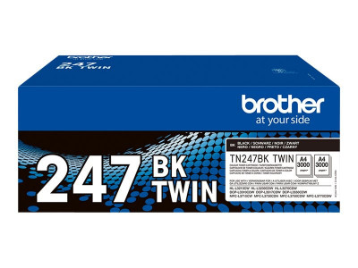 Brother TN-247BKTWIN BLACK cartouche toner 2 x 3000 pages