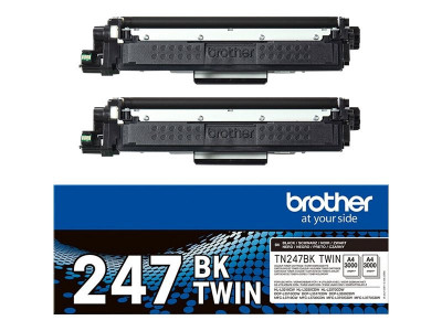 Brother TN-247BKTWIN BLACK cartouche toner 2 x 3000 pages
