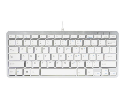 R-Go Tools : R-GO COMPACT KEYBOARD LAYOUT QWERTY WHT WIRED