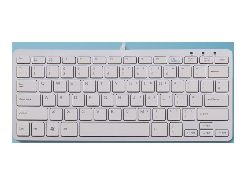 R-Go Tools : R-GO COMPACT KEYBOARD LAYOUT QWERTY WHT WIRED