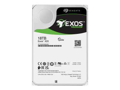 Seagate : EXOS X20 18TB SAS 3.5IN 7200RPM 6GB/S 512E/4KN