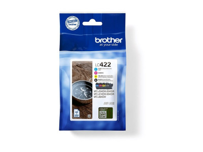 Brother LC422 Value Pack de 4 cartouches noir, jaune, cyan, magenta