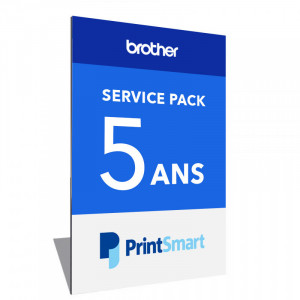 Brother Service Pack PrintSmart Garantie 5 ans réparation sur site J+1 pour imprimantes laser monochromes