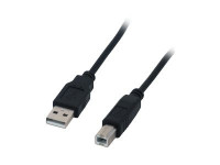 MCL Samar : COMPATIBLE USB 2.0 TYPE A / B SMALL cable - 1.80 M BLACK MCL Samar : COMPATIBLE USB 2.0 TYPE A / B SMALL cable - 1.80 M BLACK