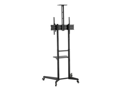 Neomounts : MOBILE FLOOR STAND INCL. AV- et CAM SHELF (HEIGHT ADJUSTABLE