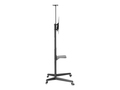 Neomounts : MOBILE FLOOR STAND INCL. AV- et CAM SHELF (HEIGHT ADJUSTABLE