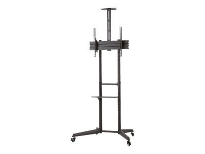 Neomounts : MOBILE FLOOR STAND INCL. AV- et CAM SHELF (HEIGHT ADJUSTABLE