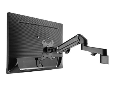 Neomounts : NEWSTAR DESK POLE MOUNT (CLAMP/GROMMET) BLACK 17-27IN