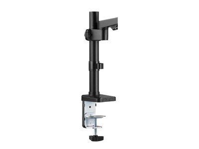 Neomounts : NEWSTAR DESK POLE MOUNT (CLAMP/GROMMET) BLACK 17-27IN