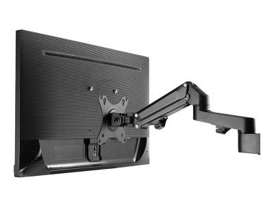 Neomounts : NEWSTAR DESK POLE MOUNT (CLAMP/GROMMET) BLACK 17-27IN