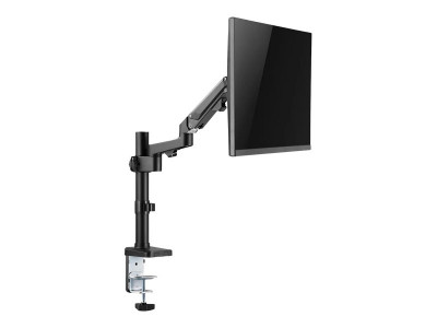 Neomounts : NEWSTAR DESK POLE MOUNT (CLAMP/GROMMET) BLACK 17-27IN