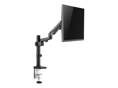 Neomounts : NEWSTAR DESK POLE MOUNT (CLAMP/GROMMET) BLACK 17-27IN