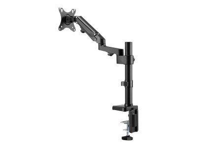 Neomounts : NEWSTAR DESK POLE MOUNT (CLAMP/GROMMET) BLACK 17-27IN