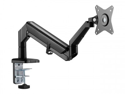 Neomounts : NEWSTAR DESK MOUNT ULTRA FLAT (CLAMP/GROMMET) BLACK 17-27IN