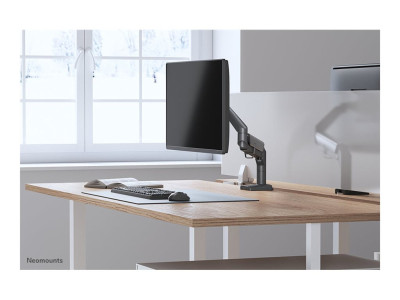 Neomounts : NEWSTAR DESK MOUNT ULTRA FLAT (CLAMP/GROMMET) BLACK 17-27IN