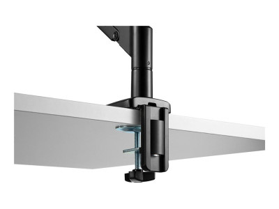 Neomounts : NEWSTAR DESK MOUNT ULTRA FLAT (CLAMP/GROMMET) BLACK 17-27IN