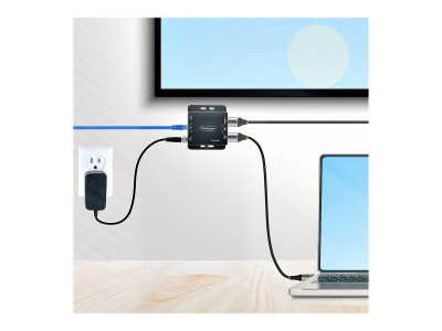 Startech : HDMI EXTENDER OVER CAT6 4K - 130FT POWER OVER cable IR EXT.