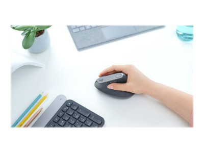 Logitech : LIFT LEFT VERTICAL ERGO MOUSE - GRAPHITE / BLACK - EMEA