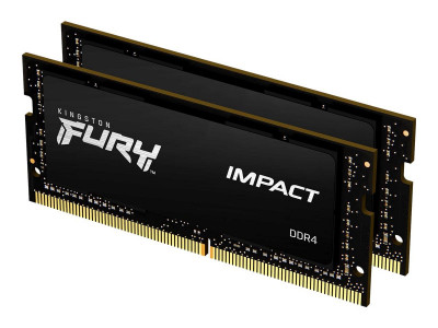 Kingston : 64GB DDR4-2666MHZ CL16 SODIMM (kit OF 2) FURY IMPACT
