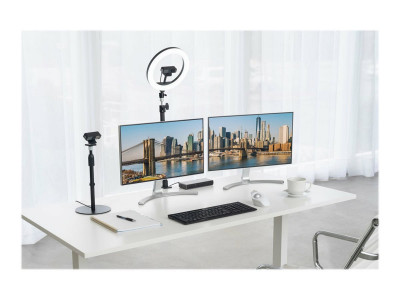Kensington : KENSINGTON L1000 BICOLOR RING LIGHT avec WEBCAM MOUNT