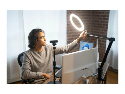 Kensington : KENSINGTON L1000 BICOLOR RING LIGHT avec WEBCAM MOUNT