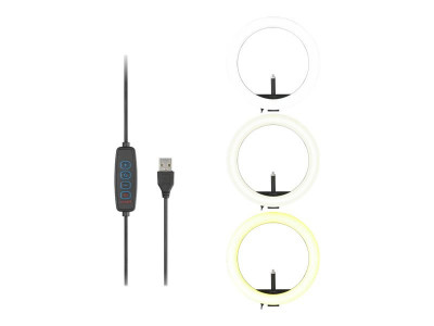Kensington : KENSINGTON L1000 BICOLOR RING LIGHT avec WEBCAM MOUNT