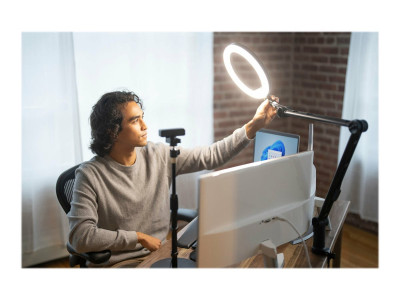 Kensington : KENSINGTON L1000 BICOLOR RING LIGHT avec WEBCAM MOUNT