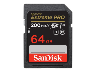 Western Digital : EXTREME PRO 64GB SDXC memory card 200MB/S 90MB/S UHS-I CL 10