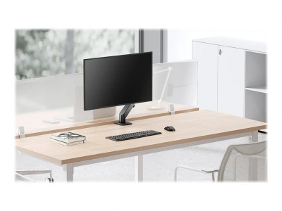 Neomounts : NEWSTAR GAS SPRING DESK MOUNT (CLAMP/GROMMET) BLACK 17-27IN