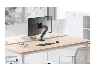 Neomounts : NEWSTAR GAS SPRING DESK MOUNT (CLAMP/GROMMET) BLACK 17-27IN