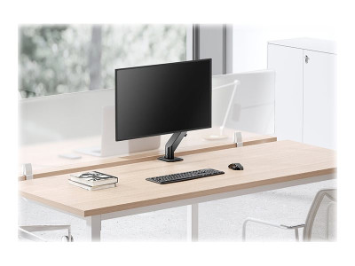 Neomounts : NEWSTAR GAS SPRING DESK MOUNT (CLAMP/GROMMET) BLACK 17-27IN